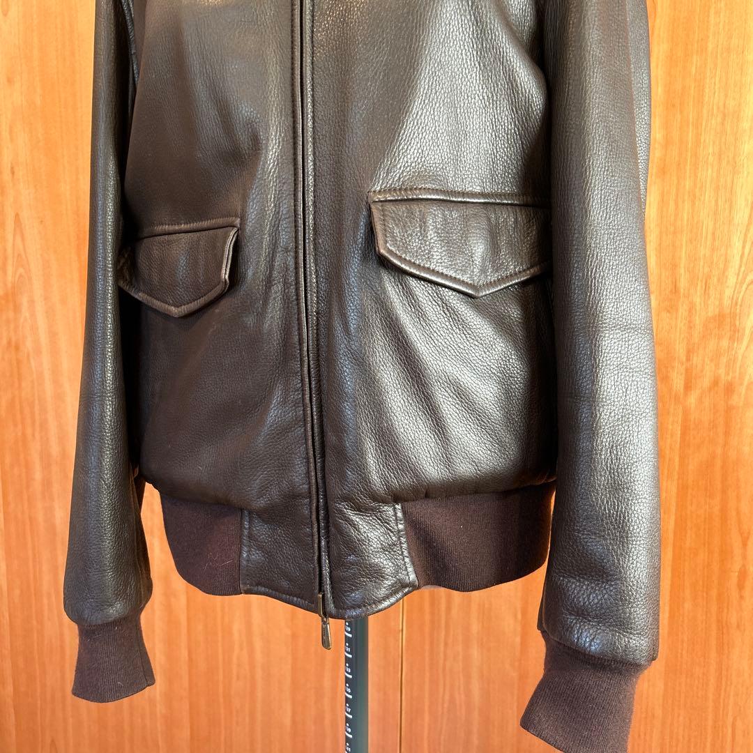 Loro Piana 鹿革レザー×カシミア　リバーシブルジャケット　メンズM