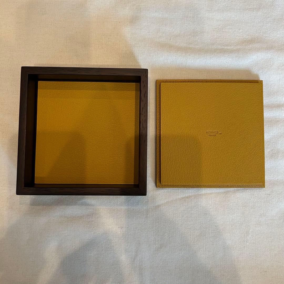 HERMES 木製 小物入れ トレイ3点セット売り