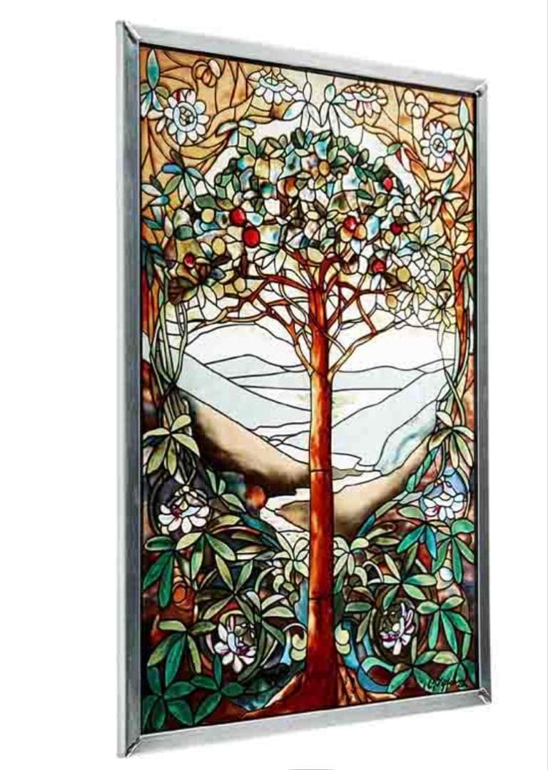 ルイス・C・ティファニー 作ステンドグラス 生命の木