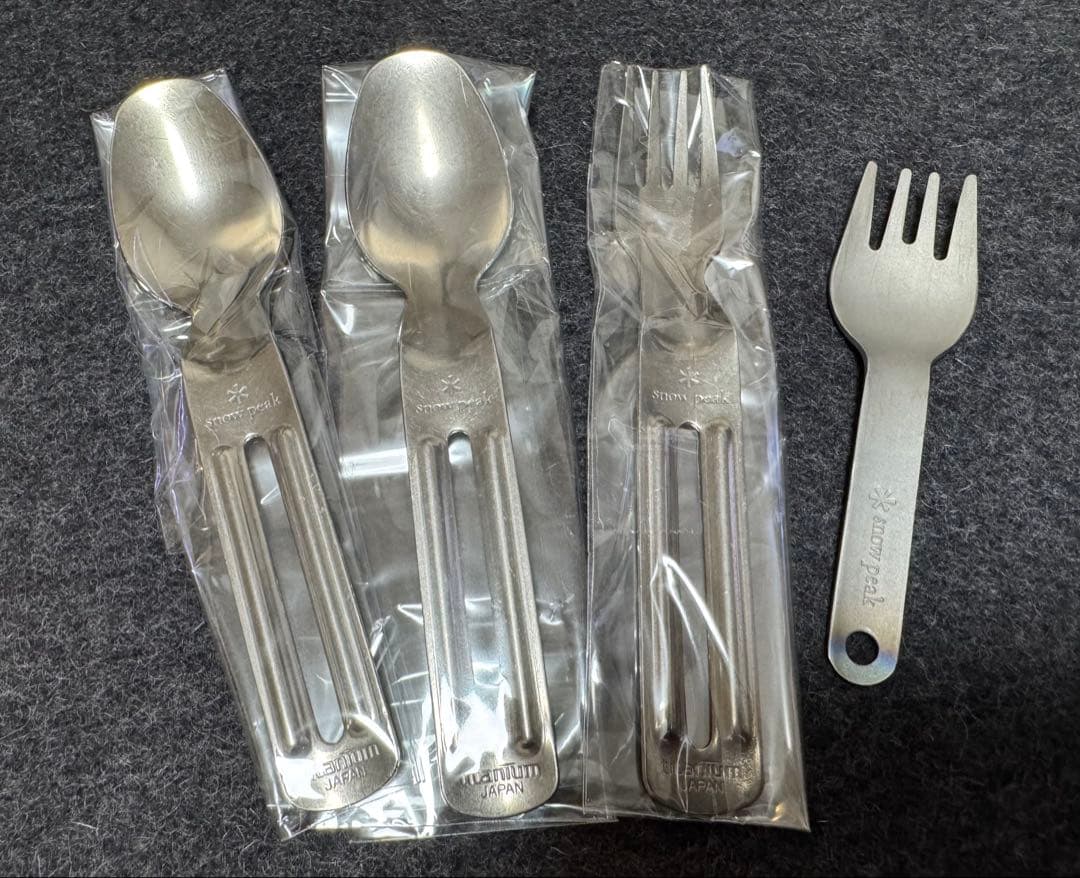 スノーピーク チタン スプーン フォーク 合計４本