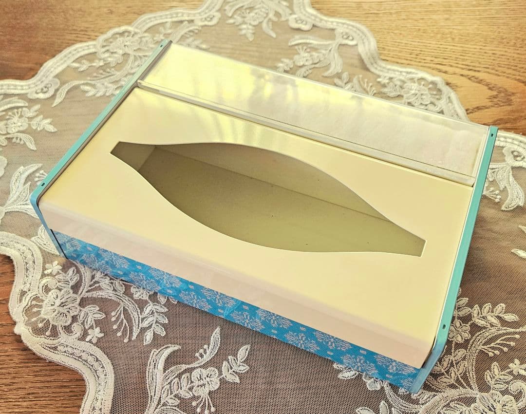 希少 昭和レトロ アンティーク POLA コットン ティッシュケース 新品