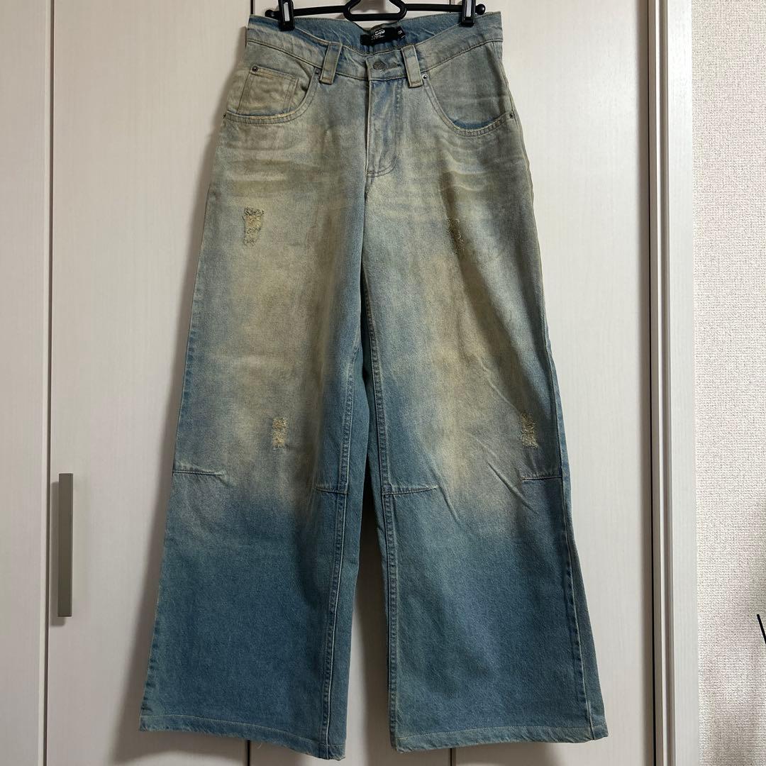 パンツ Jaded London MUD WASH COLOSSUS JEANS W24