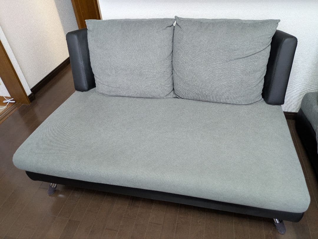 カウチソファ、黒とグレー、Libre、セット3/3