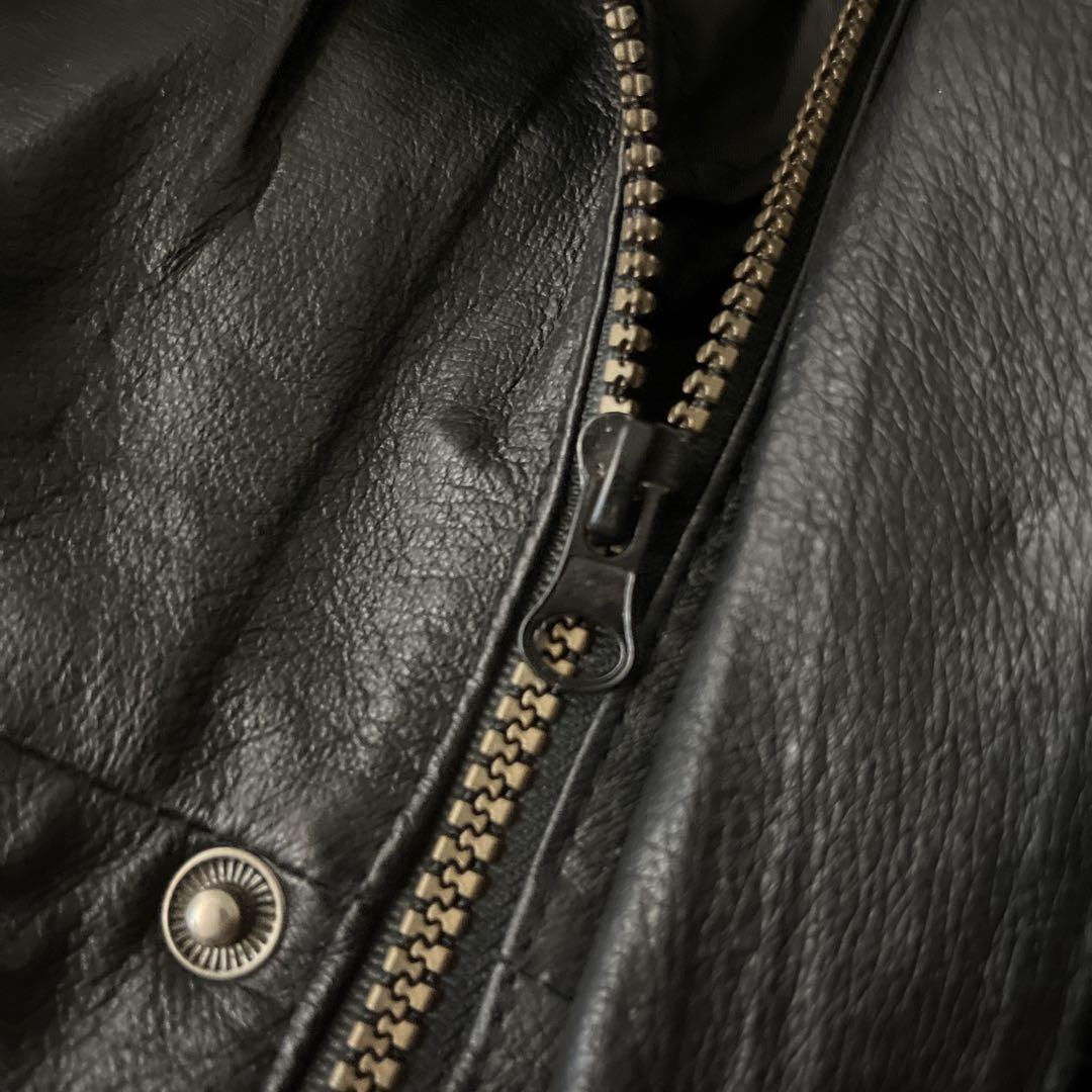 【希少】ジョージタウン・ホヤス 本革 カレッジ レザージャケット ブルドッグ