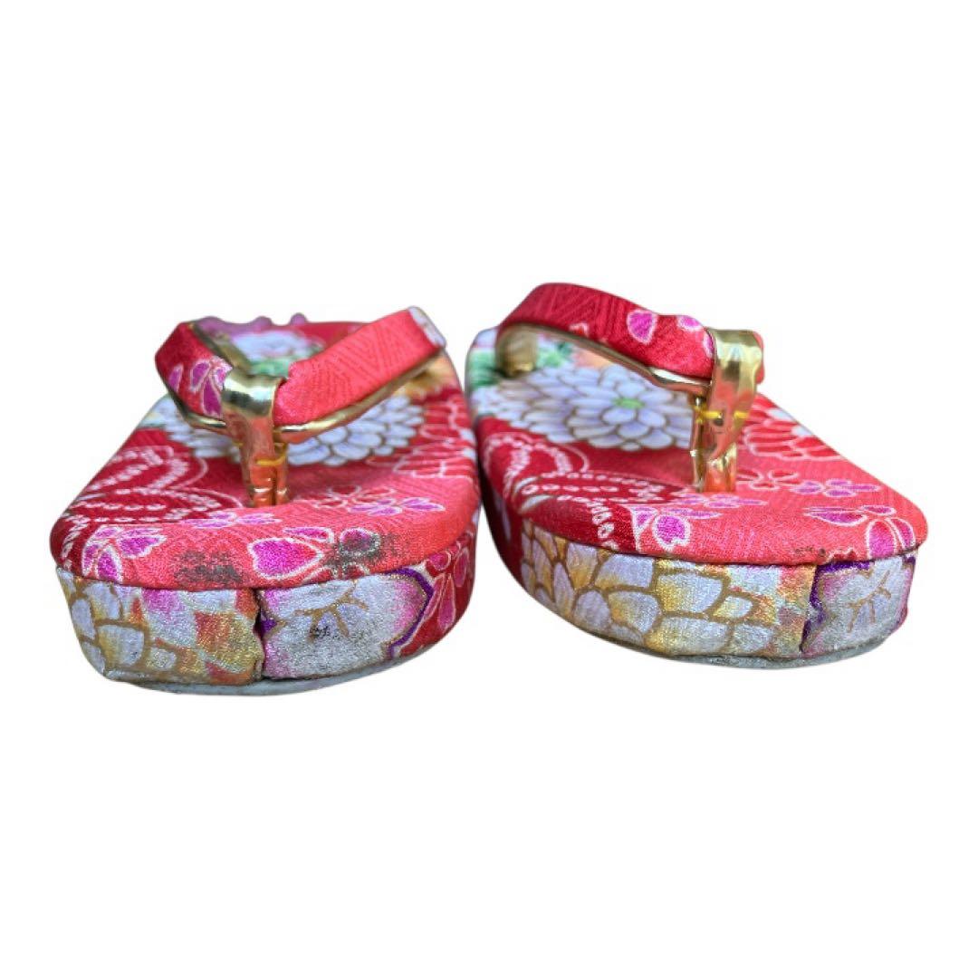 女の子 七五三 3歳 被布コート 着物 草履 巾着 髪飾り セット 赤 白