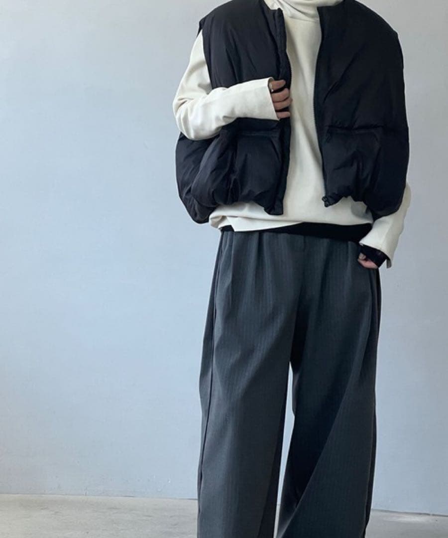 チュクラ　chuclla【未使用】ラウンドボリューム ダウンベスト　ブラック