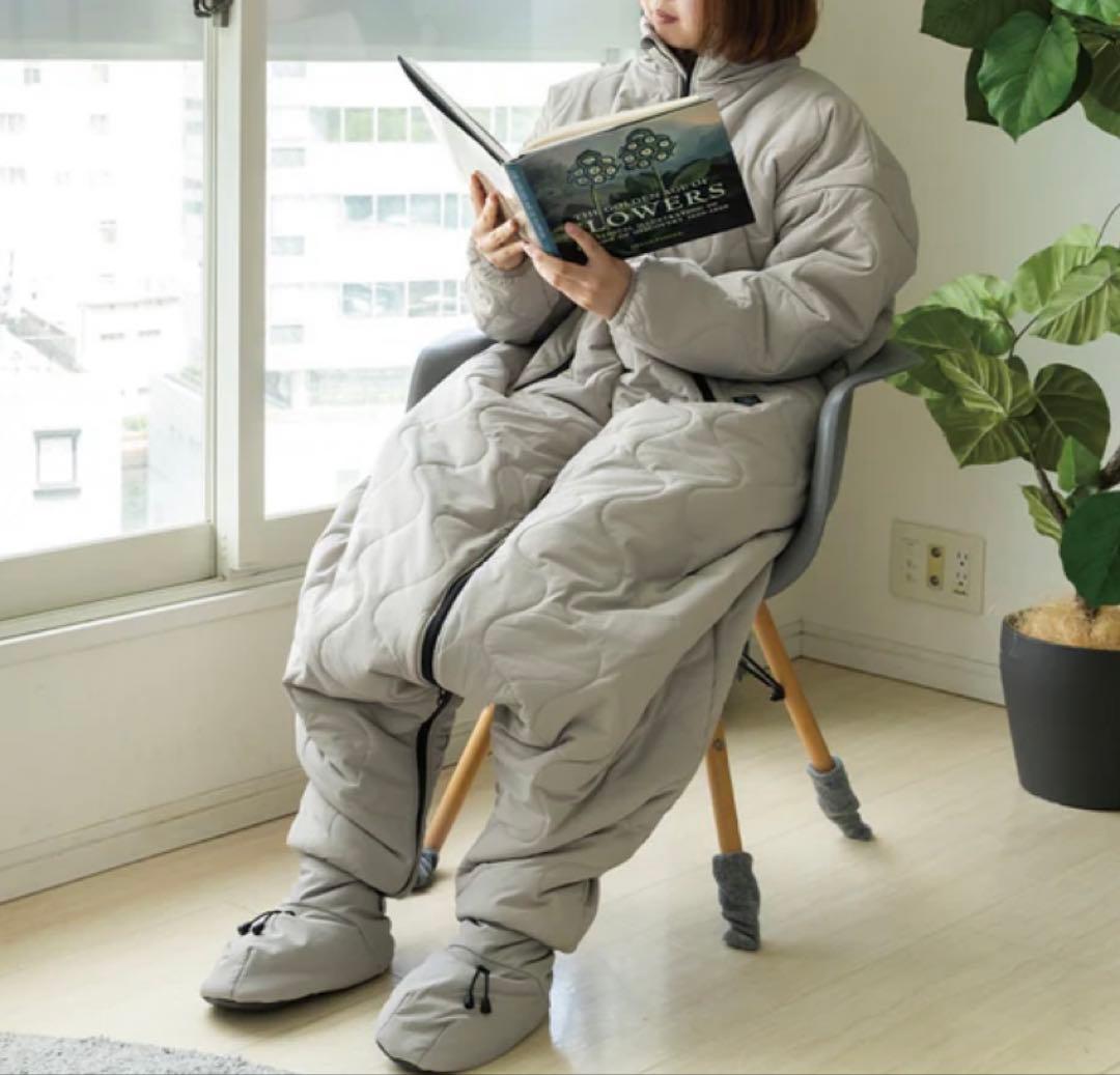 モモンガ 着る寝袋 ライトグレー　Sサイズ