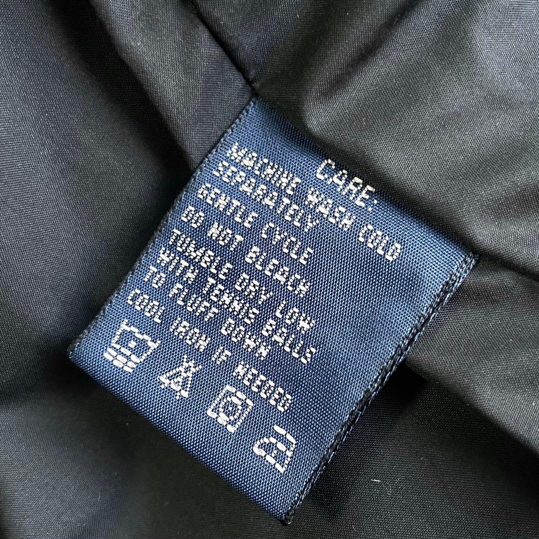 RALPH LAUREN 保温性 ロゴ刺繍 ダブルジップ ダウンベスト 黒 XL