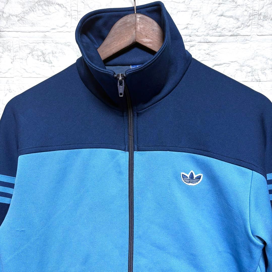 希少80s adidas アディダス　トラックジャケット 水色　在原みゆ紀着用