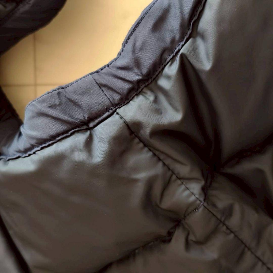 ポロラルフローレン フード レザー ポニー刺繍 ダウンベスト ネイビー