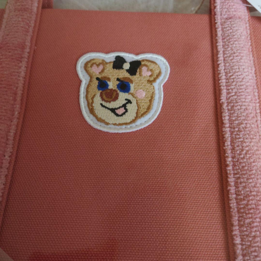 FEILER　フェイラー　オールドテディガール　ワッペントートバッグ　ピンク小