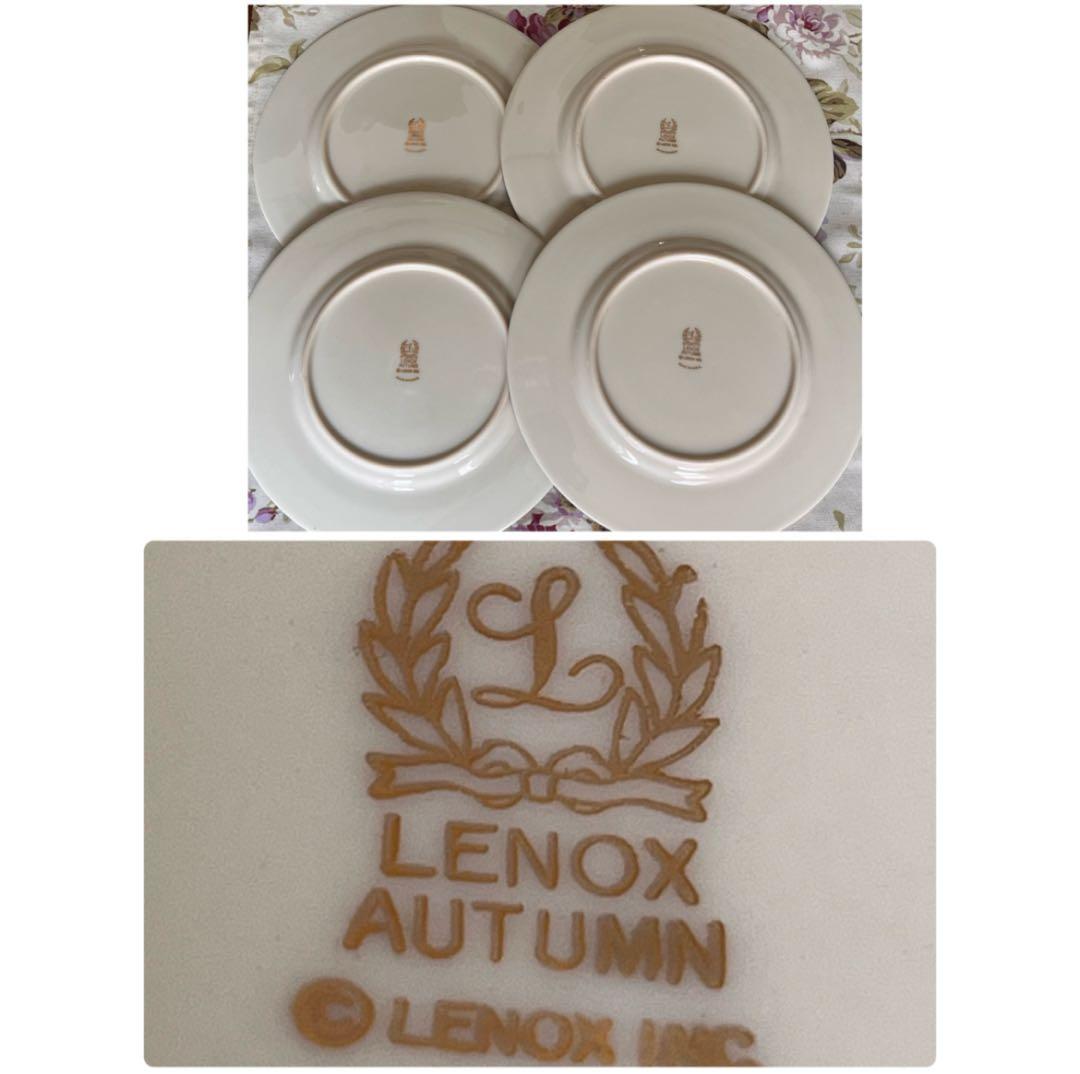 【美品】レノックス★オータム★デザート皿　4枚