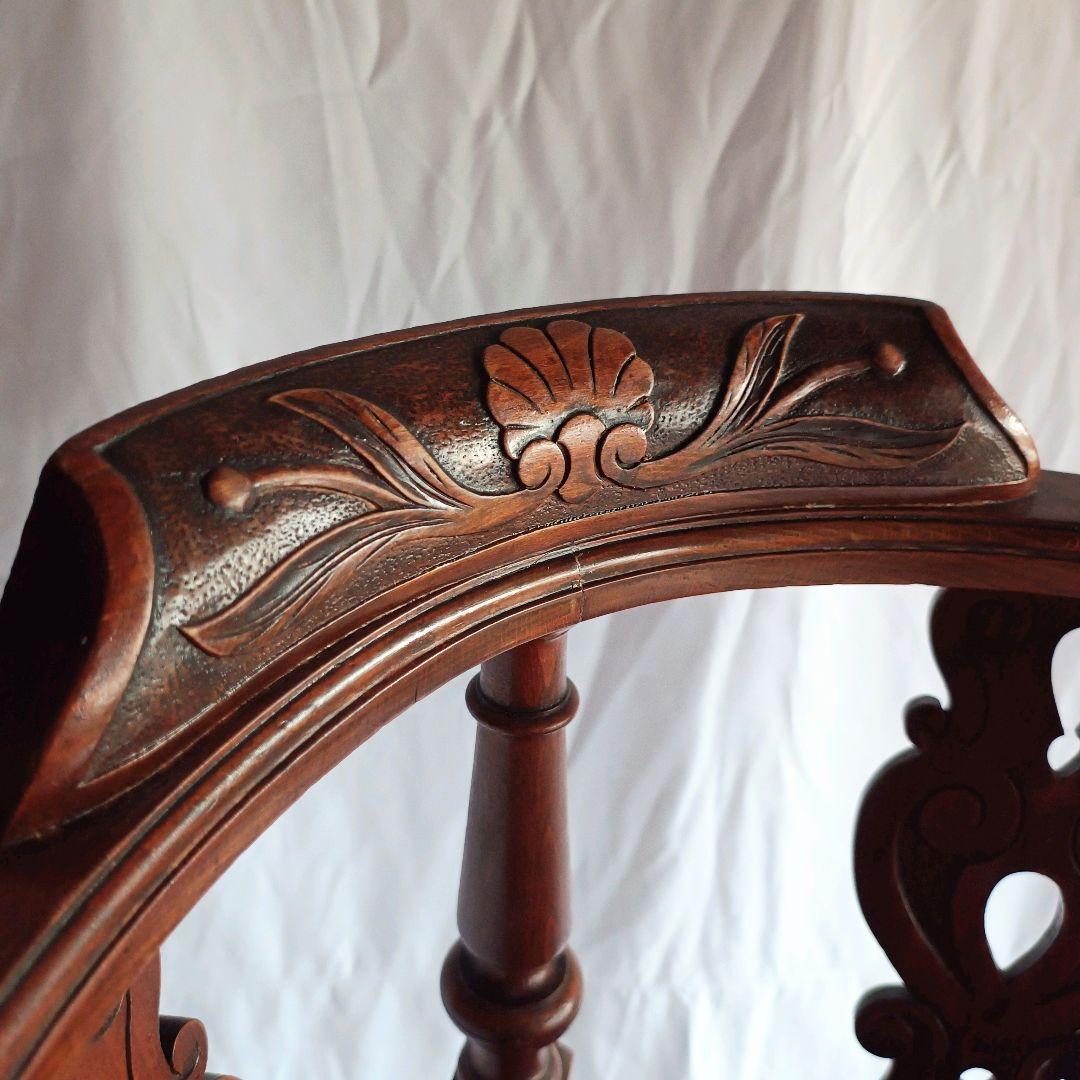 【ヴィンテージ】イギリス コーナーチェア 椅子 クラシック アンティーク 英国