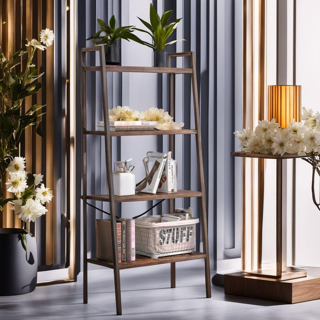 シックなデザイン ヴィンテージ風棚板 オープンラック 棚