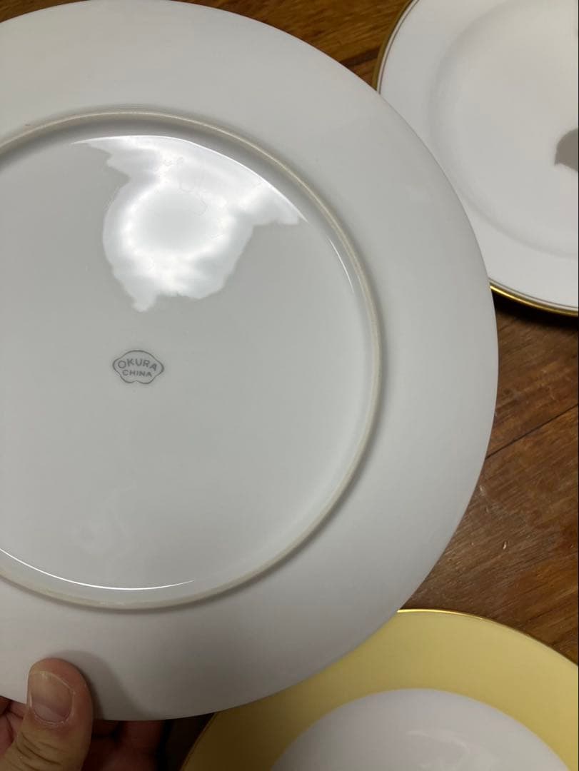 大倉陶園　皿（20㎝デザート皿3枚+1枚）4枚セット