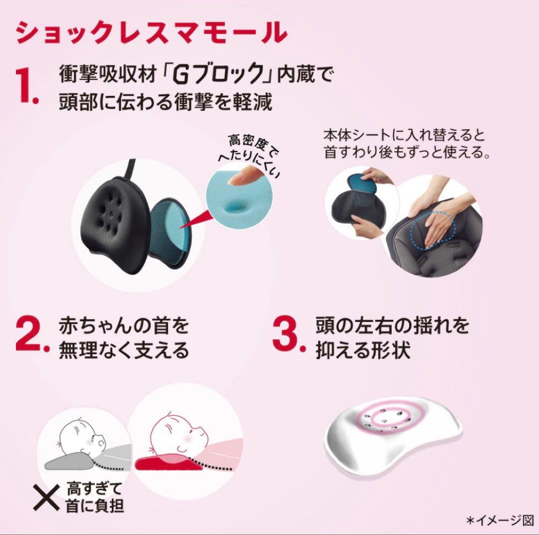 【極美品】新品未使用 アップリカ ラクーナクッションフリーAD 人気のブラック