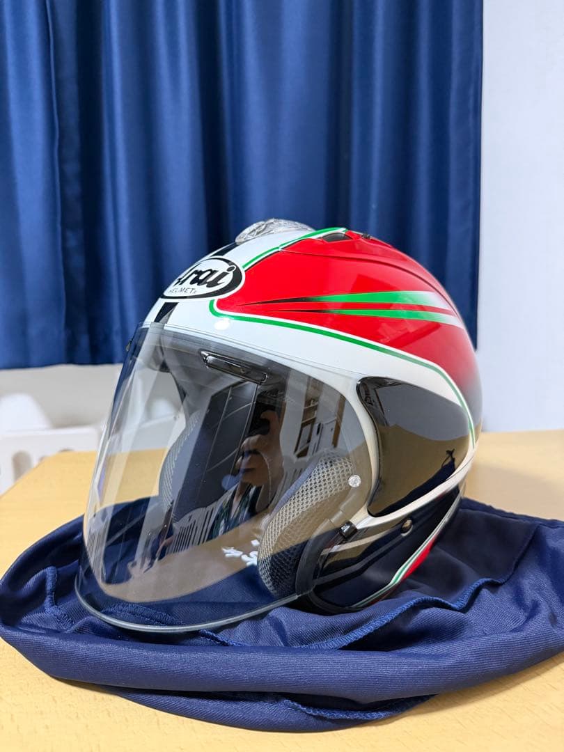 未使用 Arai VZ-RAM WEDGE レッド Sサイズ ジェットヘルメット