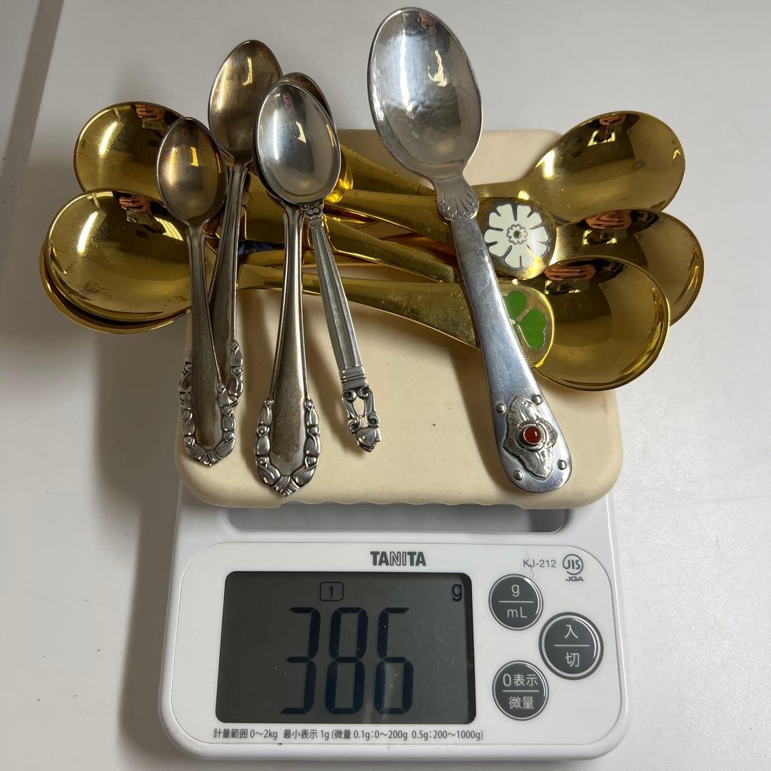 ジョージジェンセンsterling925 スプーン386g東な8-0201☆2F