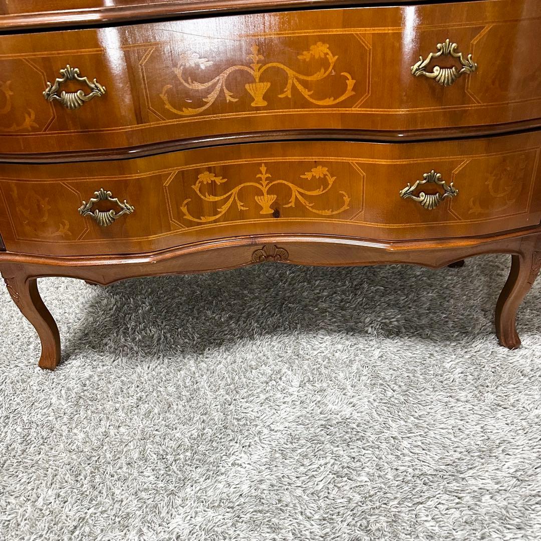 Tarocco ライティングビューロー　キャビネット　イタリア製　象嵌 猫脚