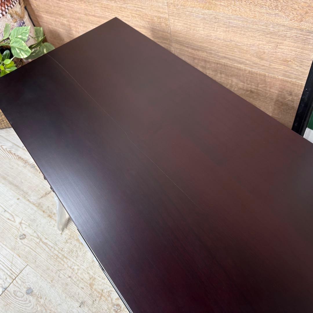 訳あり品！【140】民芸家具桐材天然無垢和引き戸付きチェスト横長テレビ台飾り棚