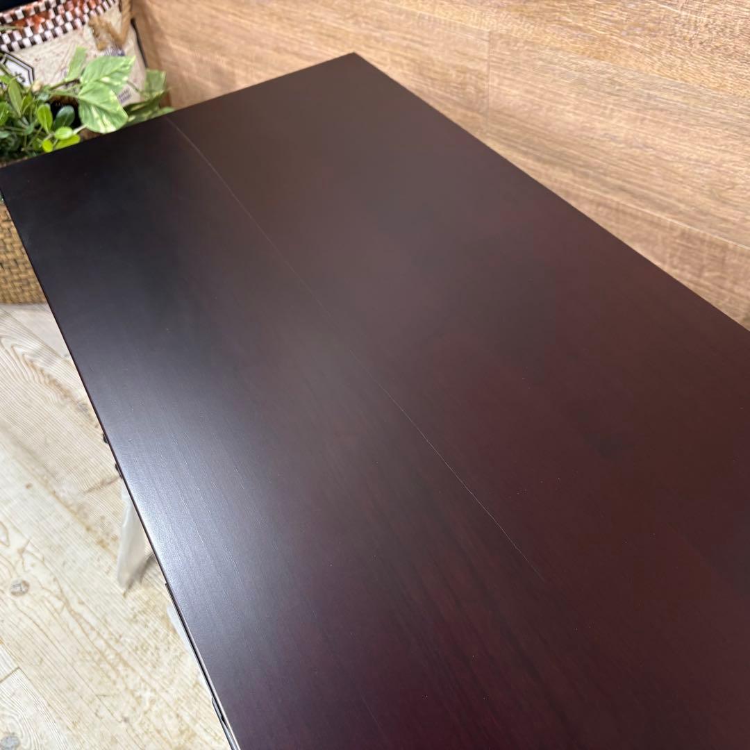 訳あり品！【140】民芸家具桐材天然無垢和引き戸付きチェスト横長テレビ台飾り棚