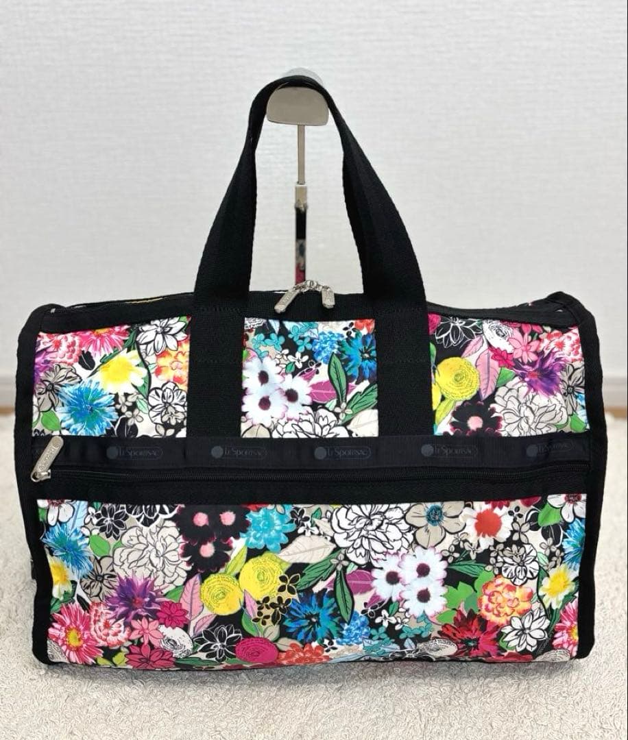 【未使用】LESPORTSAC レスポートサックボタニカル柄 ボストンバック