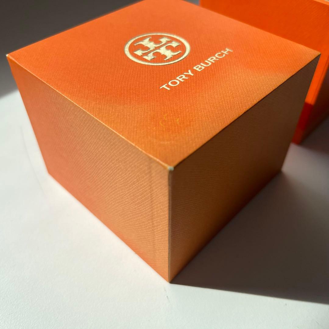 美品 TORYBURCH 腕時計 ブルーレザーストラップ TORYBURCH時計