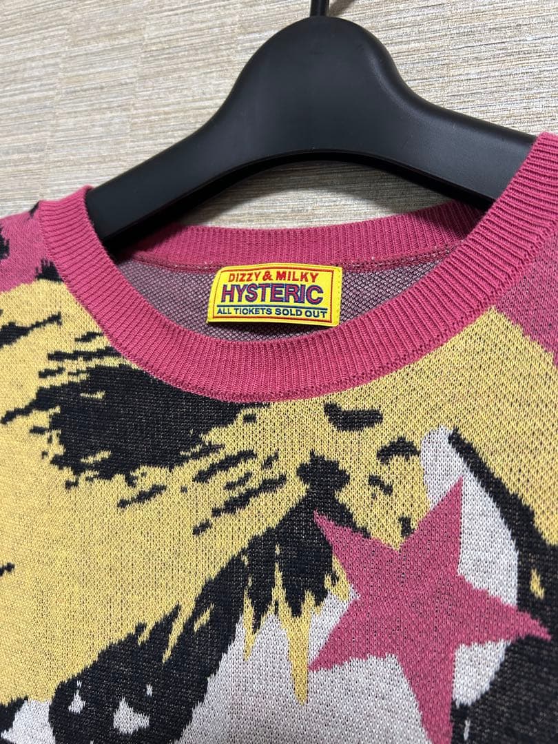 ヒステリックグラマーNEW WAVEジャカードショート丈 プルオーバー