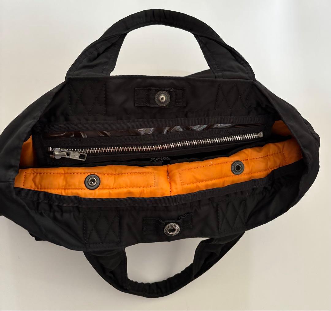 【美品】ポーター　タンカー　トートバッグ　ハンドバッグ　男女兼用　A4収納可