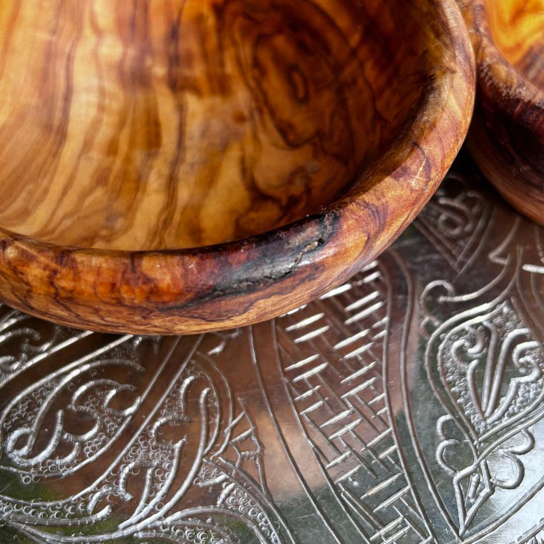 オリーブの木　入れ子になるボウル　4点セット