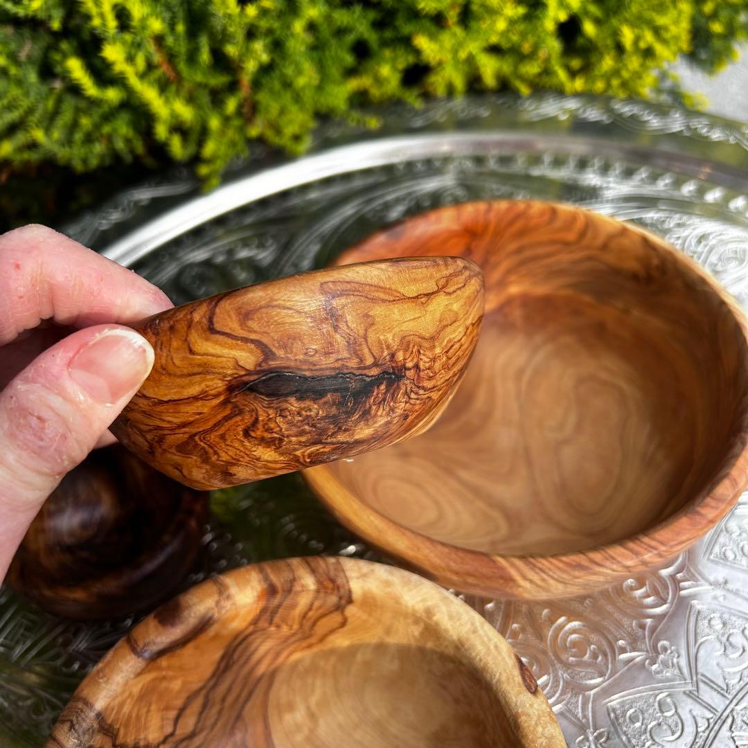 オリーブの木　入れ子になるボウル　4点セット