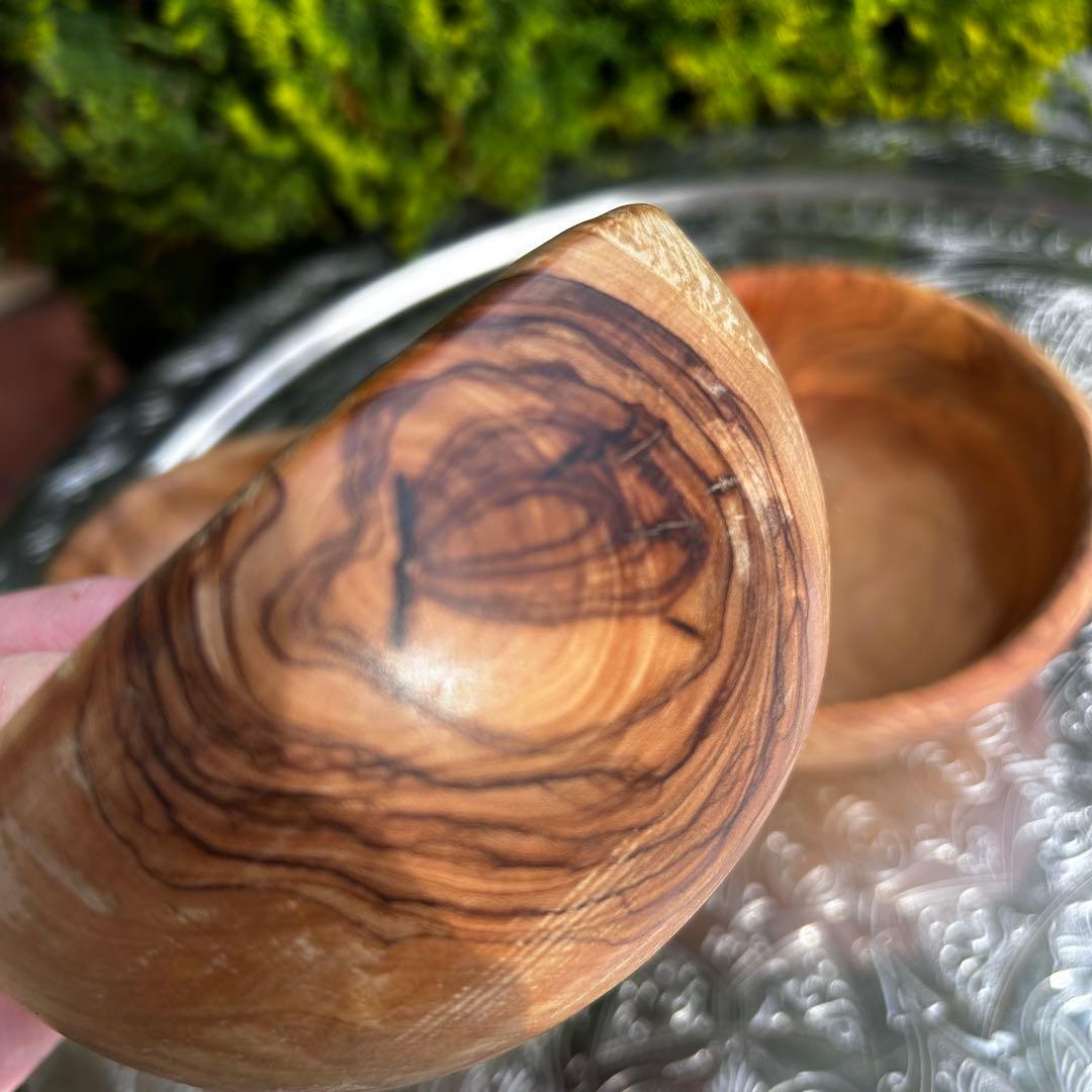 オリーブの木　入れ子になるボウル　4点セット