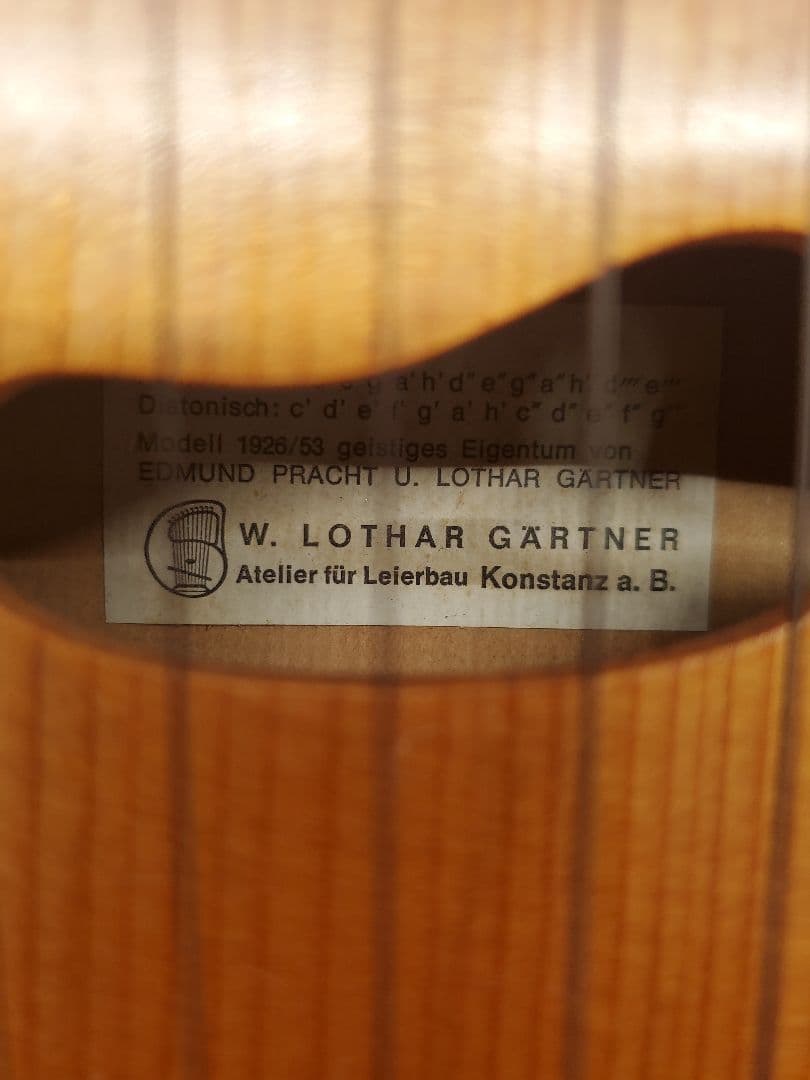 ライアー ゲルトナー製 12弦 キンダーライアー・ハープ b