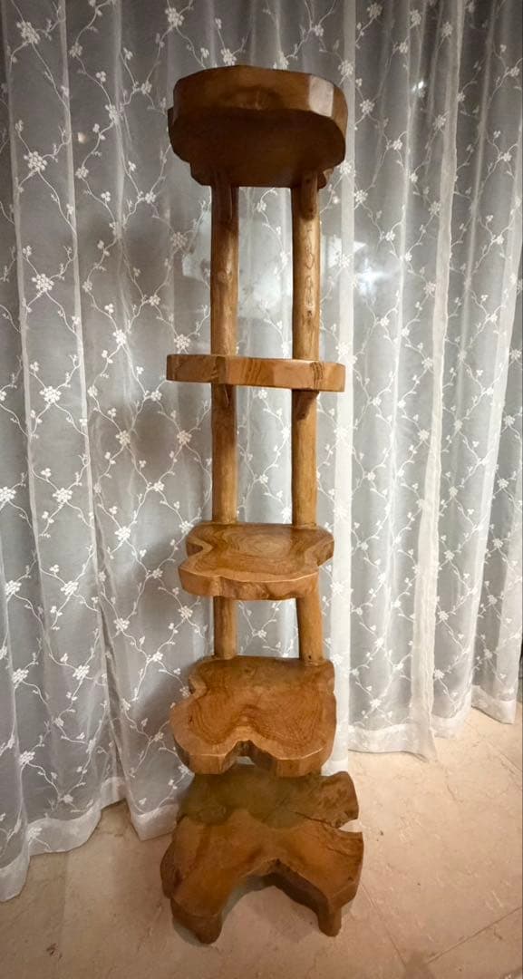 チークナチュラルシェルフ5段