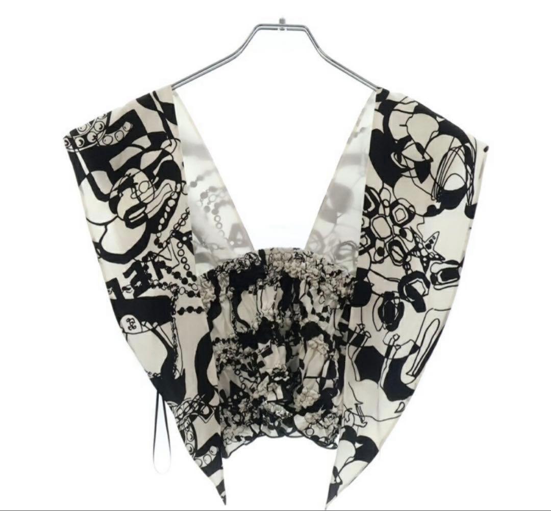 CHANEL シャネル　シルク　ホルターネック トップス カットソー 34