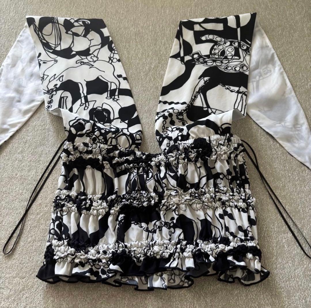 CHANEL シャネル　シルク　ホルターネック トップス カットソー 34