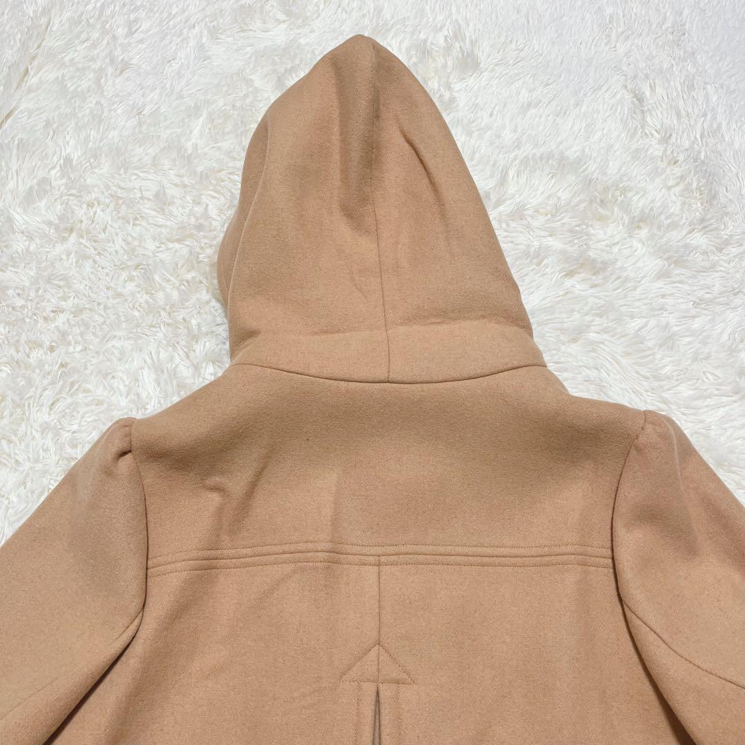 【未使用タグ付】フランシュリッペ　大きいサイズ　5L ファー付きコート　キャメル