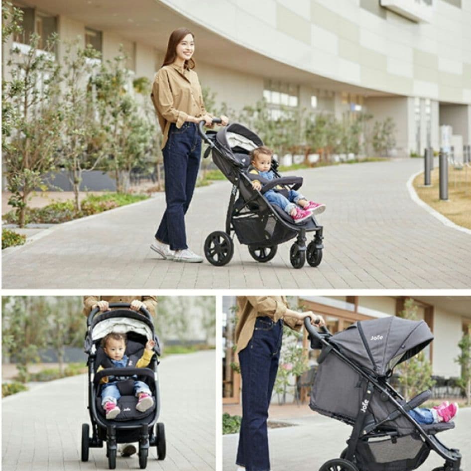 Joie リトラックス4 ベビーカー グリーン レインカバー付