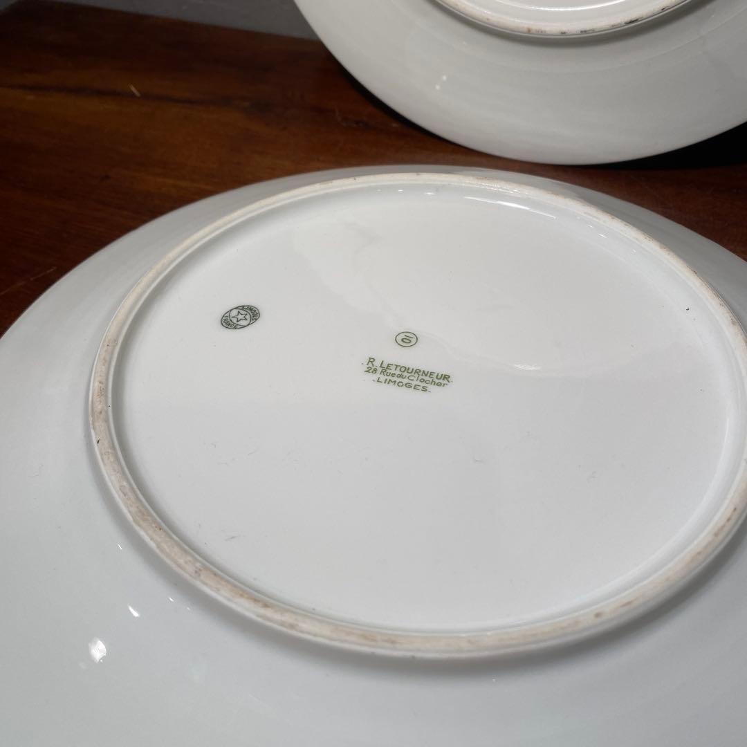 稀少 Limoges ルネ・レトゥヌール 23cmプレート 8枚 ヴィンテージ