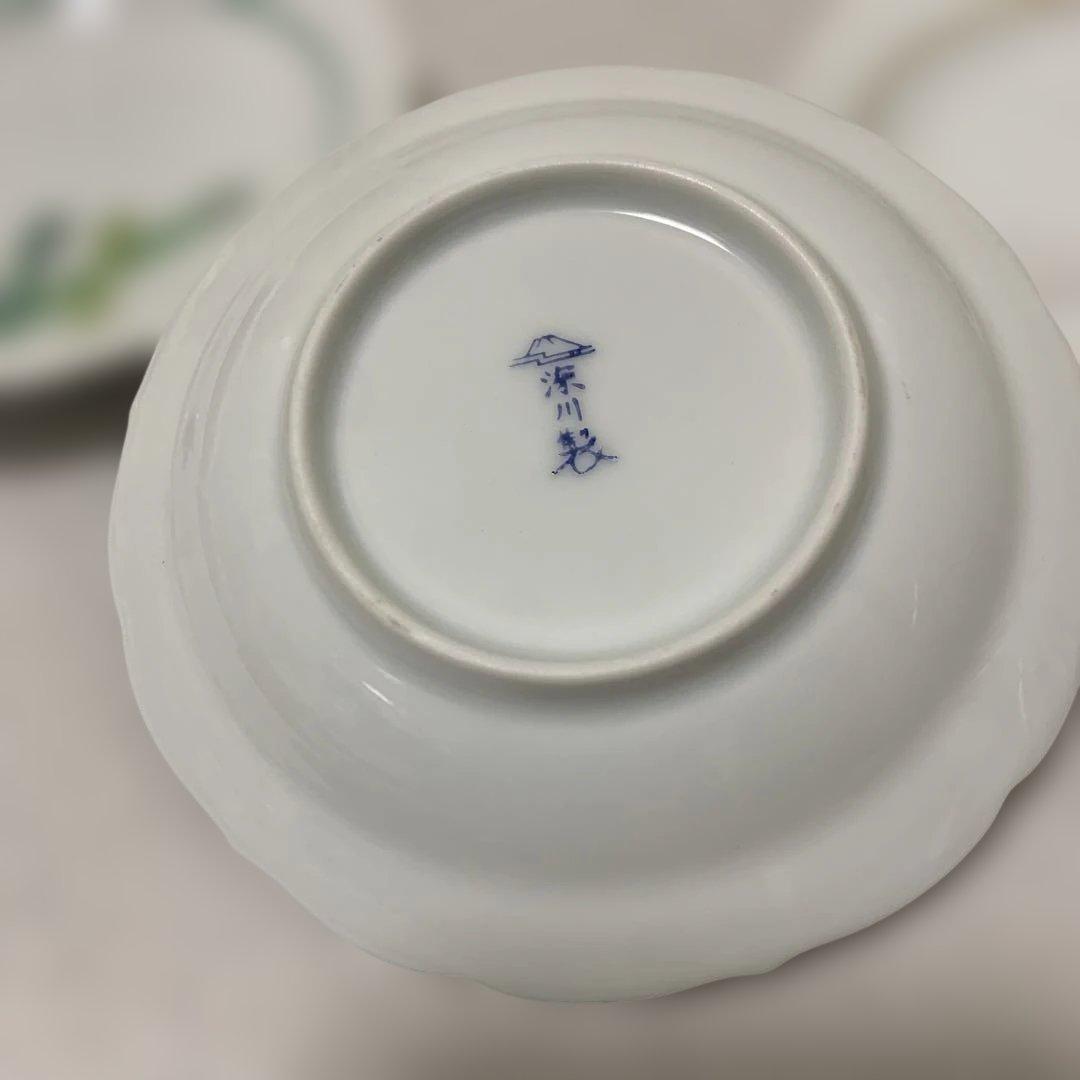 新品　深川製磁　野菜　枯梗渕小皿揃　　小皿 　　豆皿　三箱　　15枚