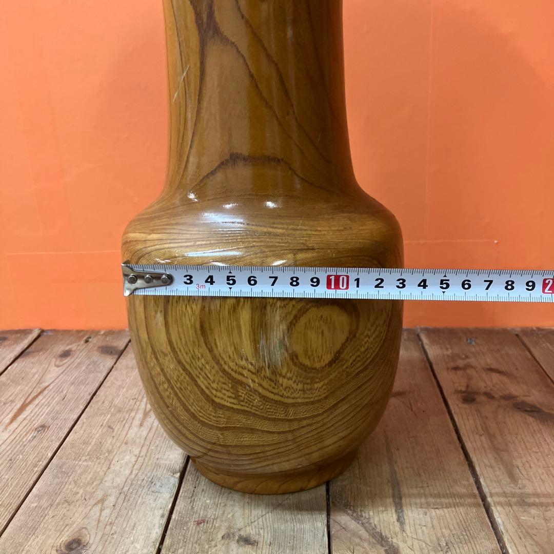 C壁 銘木 木製花瓶 花瓶 花器 一輪挿し 天然木 木目 ウッドベース 壺