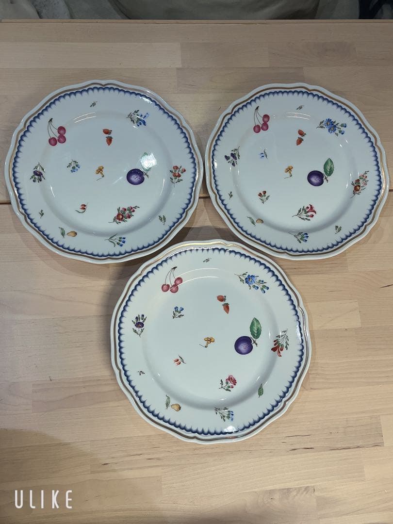 美品25cmリチャードジノリイタリアンフルーツItalian fruits 3枚