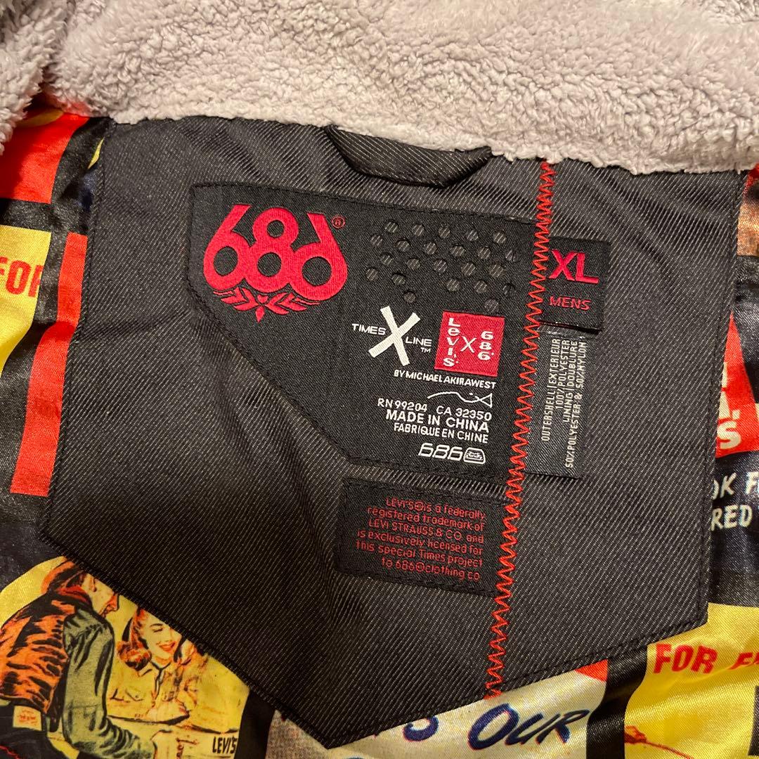 【激レア】LEVI'S 686 RECCO デニム スノーボードジャケット XL