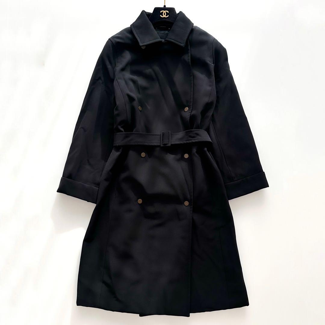 マックスマーラ ウィークエンド /中綿アウター トレンチコート 黒 40 ベルト