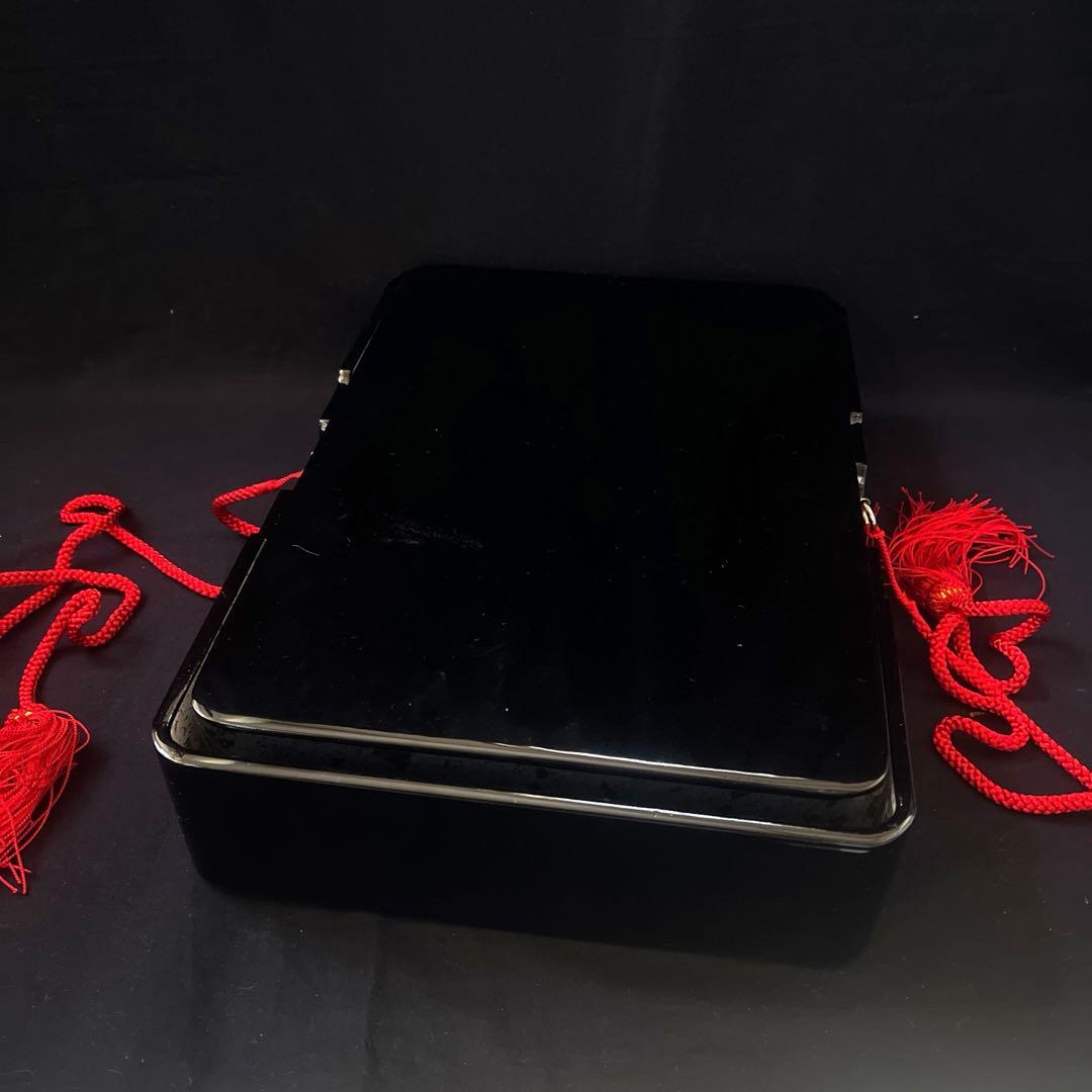 免状箱　本黒漆塗り　漆塗り　木製漆器　若柳家元　非売品　書箱　若柳流　日本舞踊