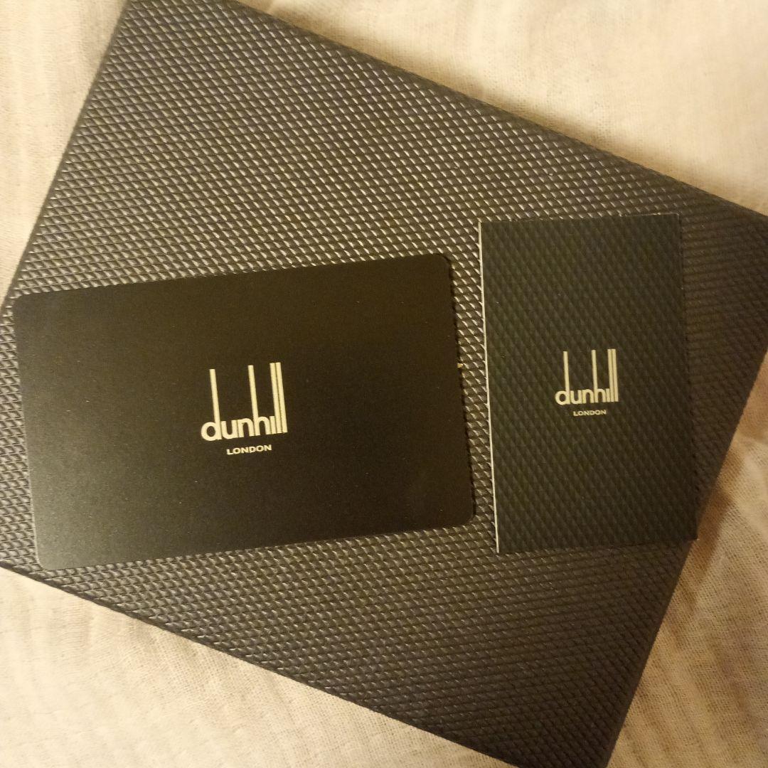 新品 ダンヒル dunhill ブラック 二つ折り財布 箱付き