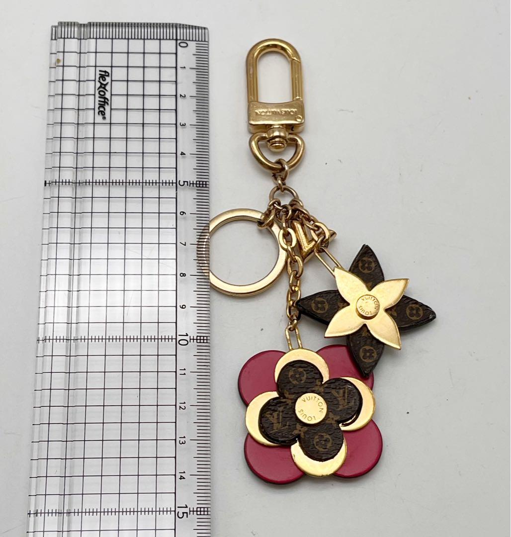 ルイヴィトン ポルトクレ ブルーミングフラワー モノグラム　花　キーホルダー