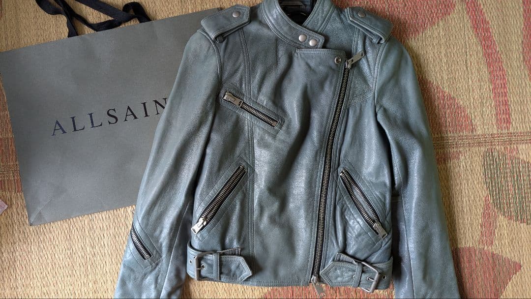 ALLSAINTS ライダース レザージャケット キルティング