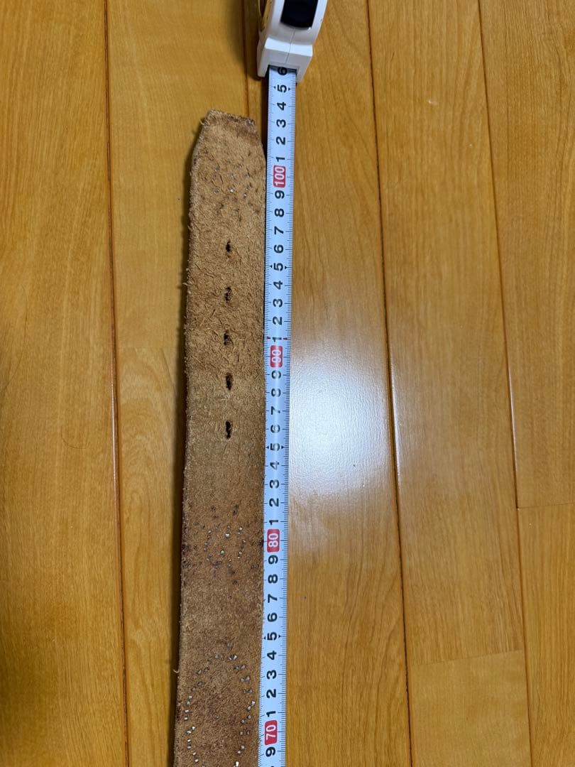 希少 HTC アイボリースタッズ スネーク ベルト 36