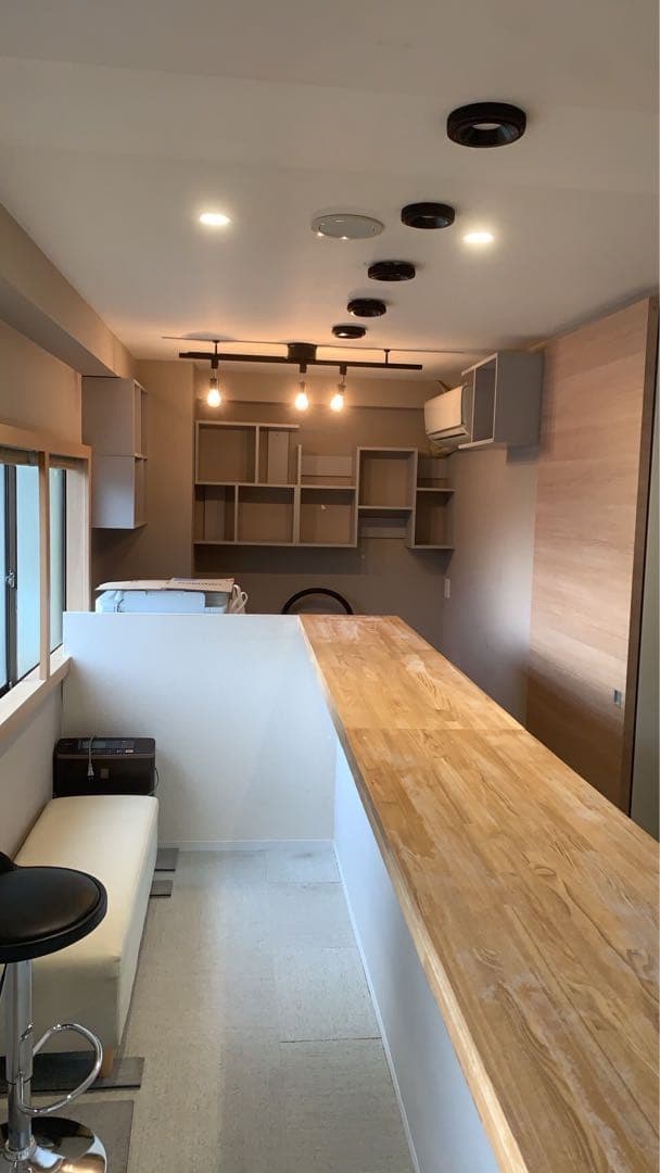 L型　カウンター　ロング　受注製作【購入前にお問い合わせくださいませ】